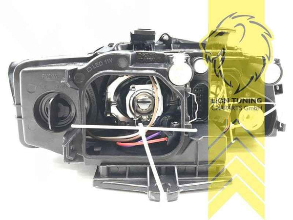 LTG DEPO Headlights Audi A4 B6 8E Sedan Avant black 00-04 RHD LHD Univ