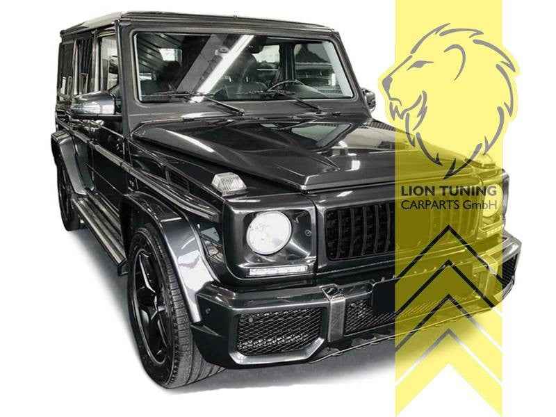 LTG radiator grille Mercedes W463 W461 W463 G-Class 89-12 Black V5 ABS