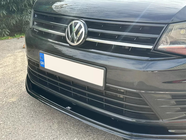 Motordrome Front Bumper Lower Splitter VW Caddy 4 MK4 15-21 Gloss Black