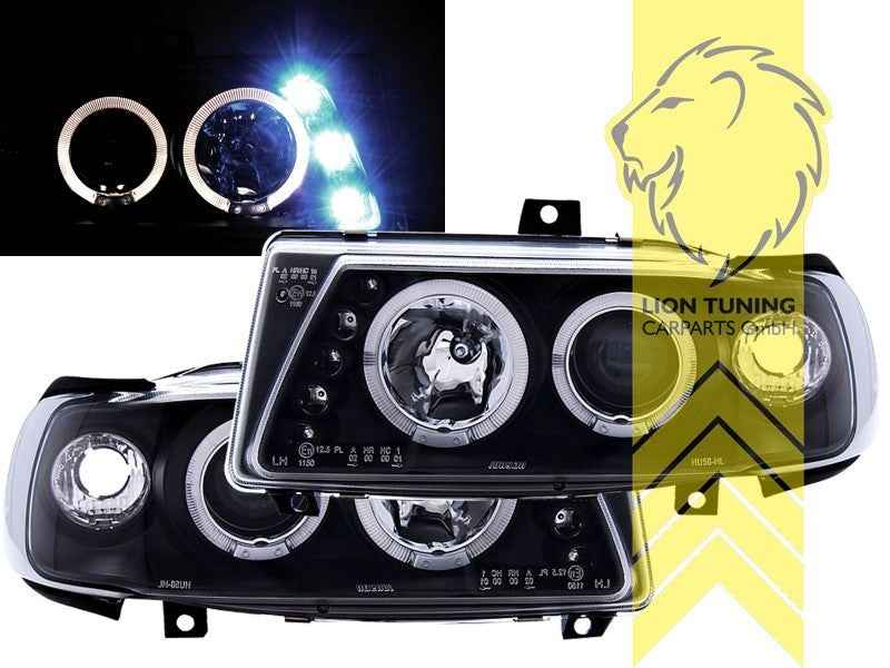 LTG Pair LED DRL Halo Ring Headlights Seat Ibiza 6K Cordoba 6K + FL 93-99 LHD