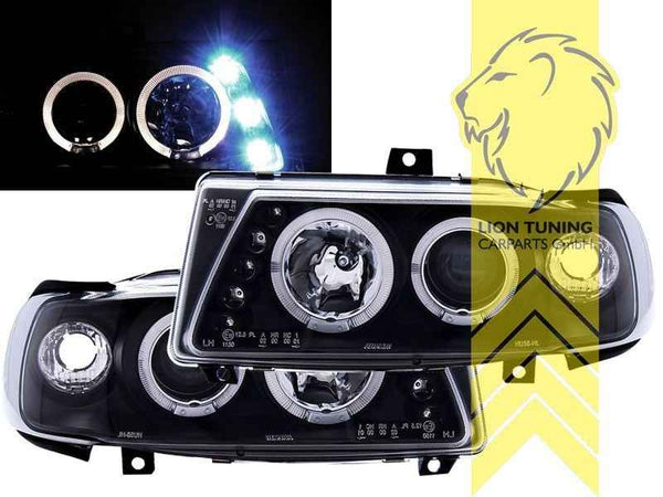 LTG Pair LED DRL Halo Ring Headlights Seat Ibiza 6K Cordoba 6K + FL 93-99 LHD