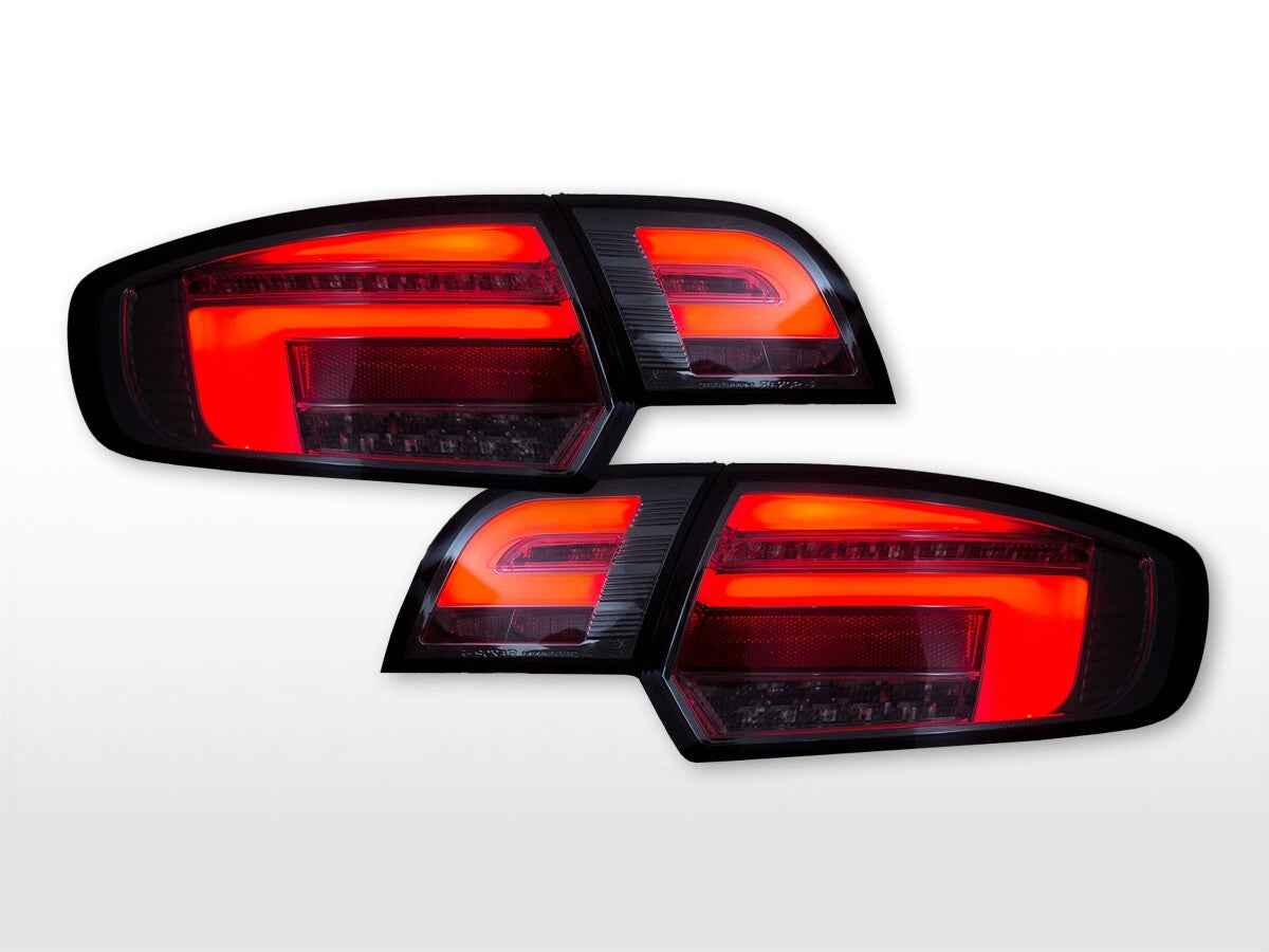 FK LED Lightbar Rear Lights Tail Lamps Audi A3 8P 8PA 04-08 Black RED S3 LHD