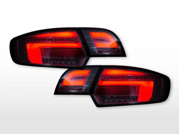 FK LED Lightbar Rear Lights Tail Lamps Audi A3 8P 8PA 04-08 Black RED S3 LHD