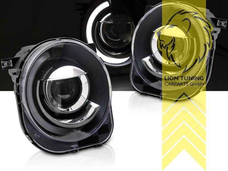 LTG Pair LED Halo DRL Headlights Jeep Renegade BU B1 14+ Black EXPORT ONLY