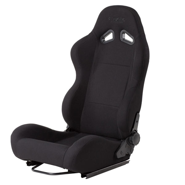 Simoni Racing x1 MAX Universal Reclining Sports Bucket Seat +Runners Black Textile UK Stock