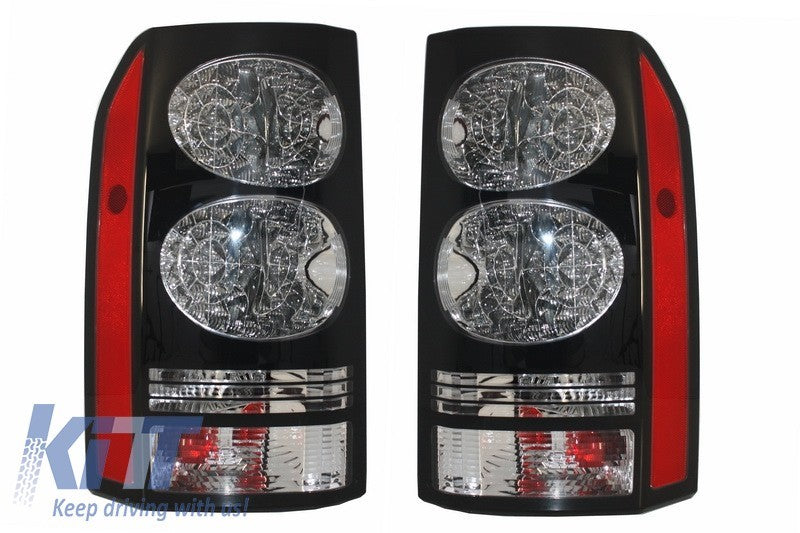 KT Pair LED Rear Lights Land Rover Discovery 3 & IV 4 04-16 Black Conv Facelift