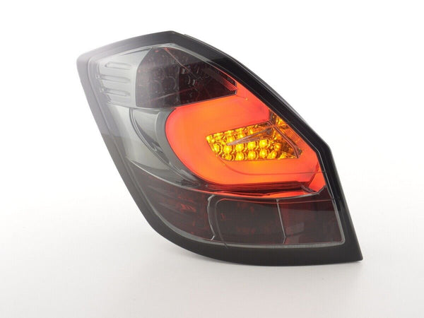 FK Pair LED REAR LIGHTS Lightbar Black Smoke Skoda Fabia 5dr 07+ 2 MK2 5J 5Y LHD