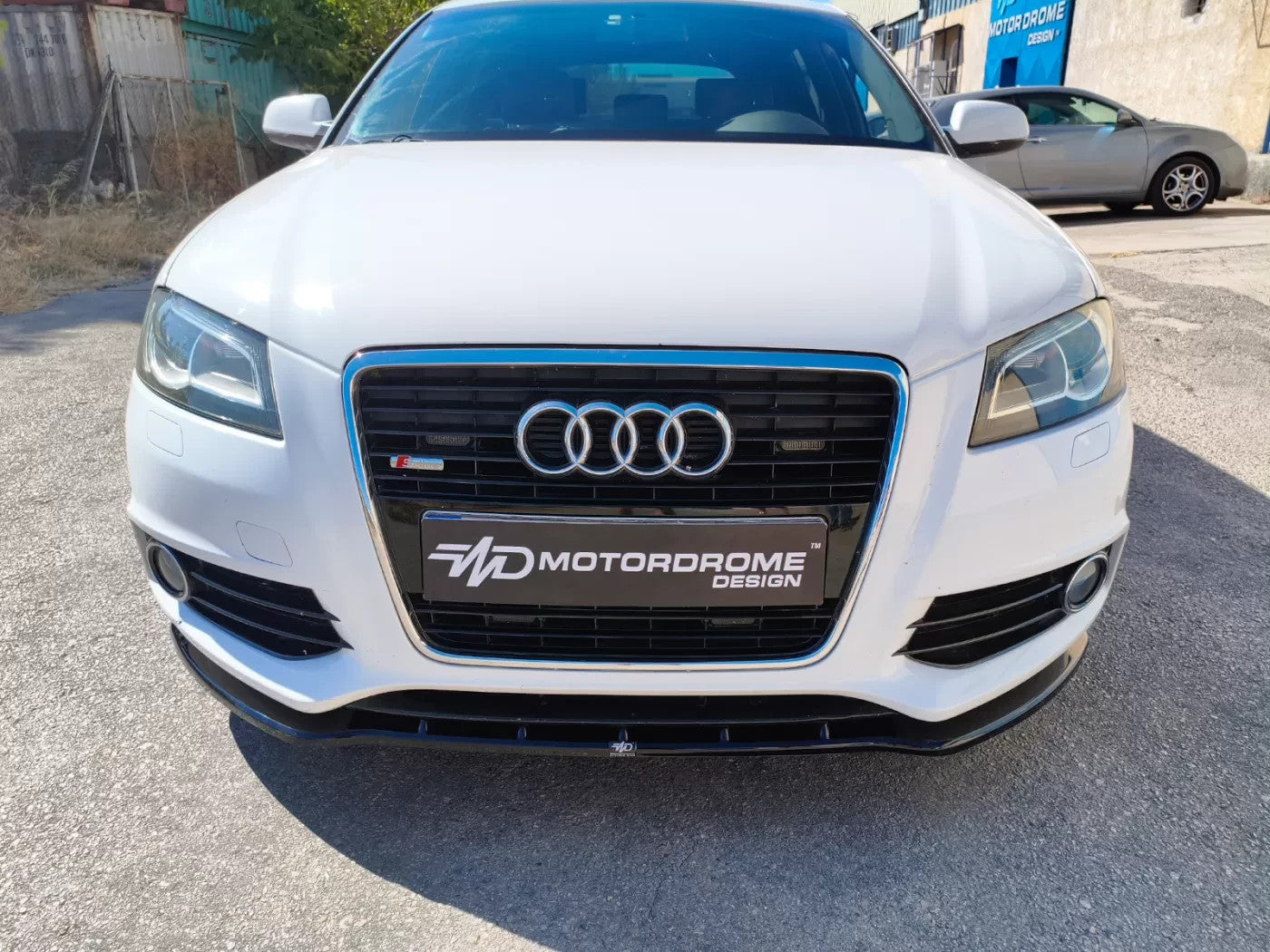 Motordrome Front Bumper Splitter  Audi A3 S-Line 8P Facelift 08-12 Black Gloss