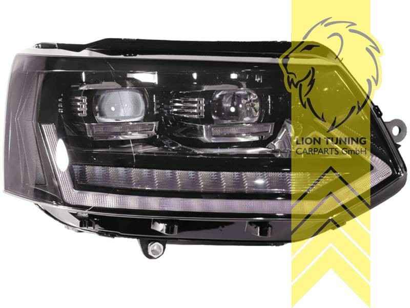 LTG Pair LED DRL Lightbar Headlights VW T5 FL Van Bus T5.1 Transporter 09-15 LHD