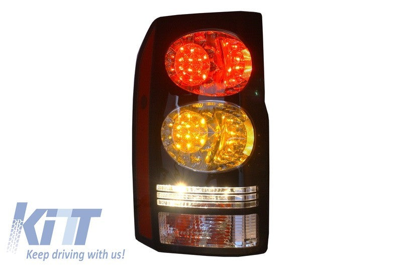 KT Pair LED Rear Lights Land Rover Discovery 3 & IV 4 04-16 Black Conv Facelift