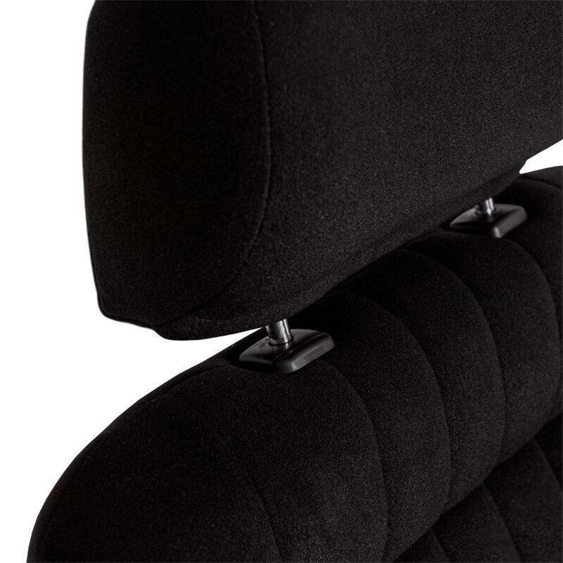 AS x1 Univ Classic Car Retro Kit Sports Fixed Back Bucket Seat Black inc slides