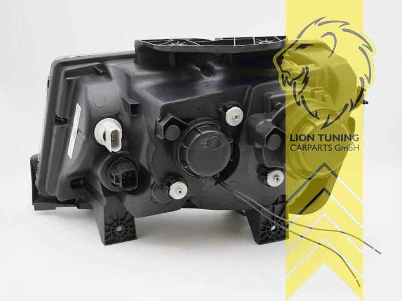 LTG Pair LED Halo DRL Headlights Chevrolet Camaro 5 FL 13-16 Black EXPORT ONLY