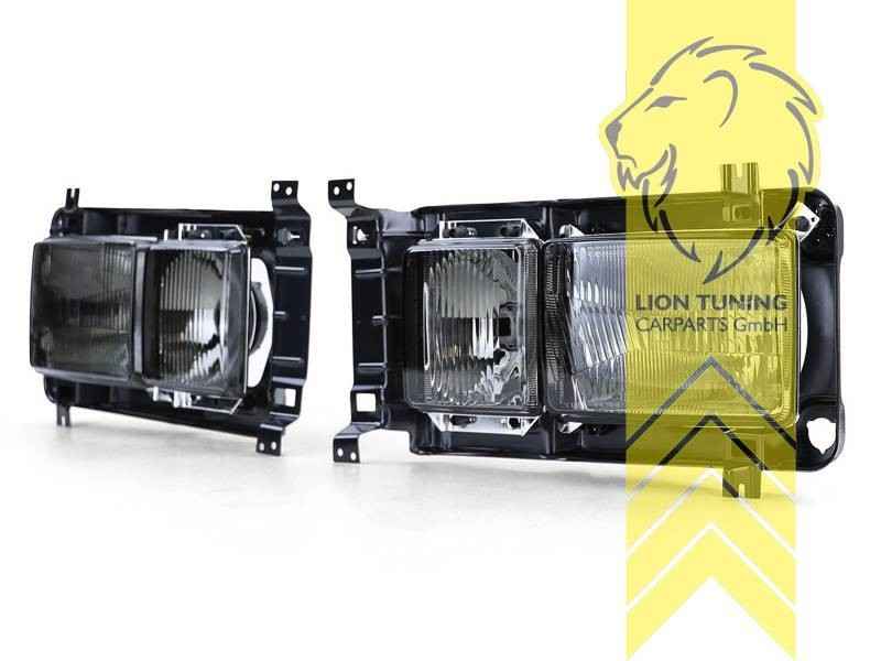 LT Aftermark Headlights VW T3 Van Multivan Caravelle Bus Box Flatbed 79-92 black