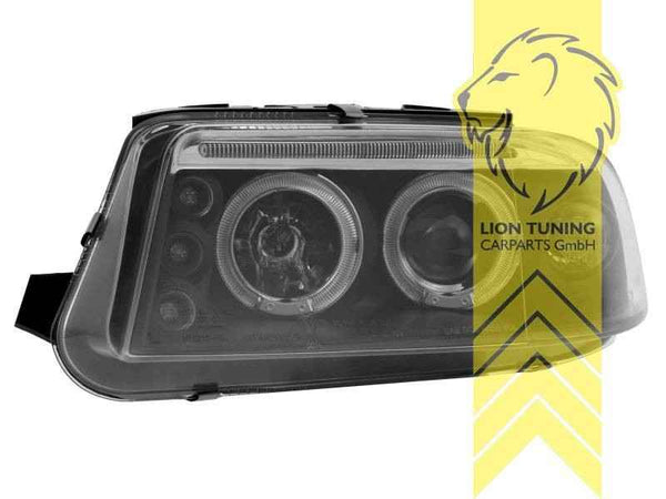 LTG Pair LED DRL Halo Ring Headlights VW Passat B5 3BG Sedan Variant 00-05 LHD