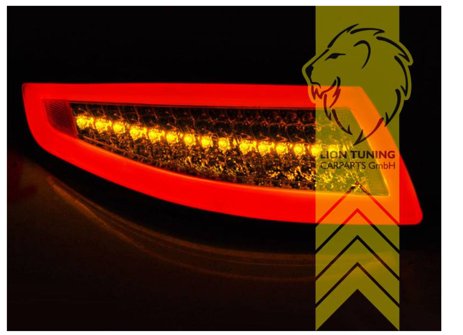 LT Pair LED DRL Lightbar Rear Tail Lights Porsche 911 997 red white