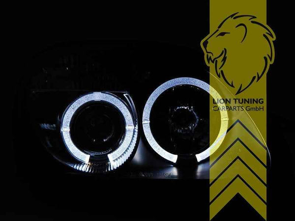 LTG Pair LED DRL Lightbar Headlights Mercedes SLK R170 96-04 Black LHD