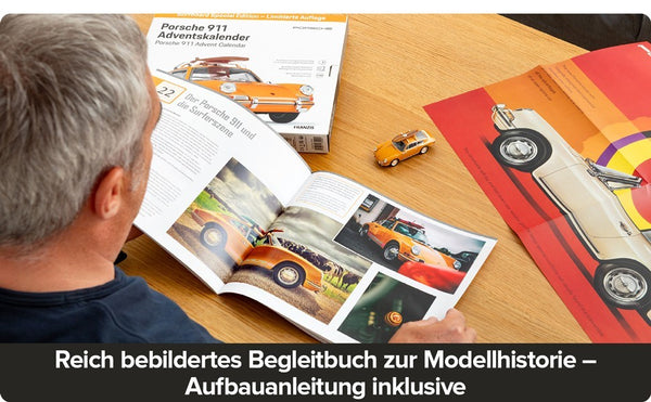 FRANZIS Porsche 911 Surf Collectable Advent Calendar Your Own Desk Model Kit