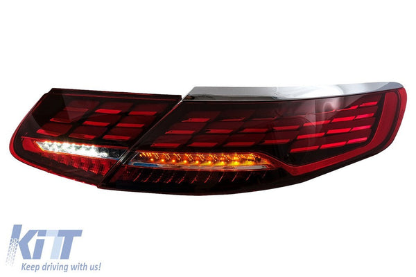 KT Pair LED Rear Lights Merc S-Class Coupe C217 Cabrio A217 15-17 S63 S65 LHD