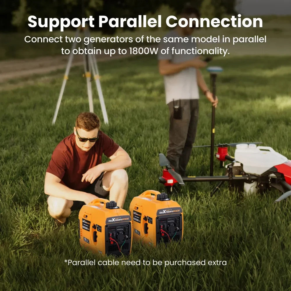 MXPR Portable Inverter Generator Silent Portable Suitcase 4 Stroke Engine Camping