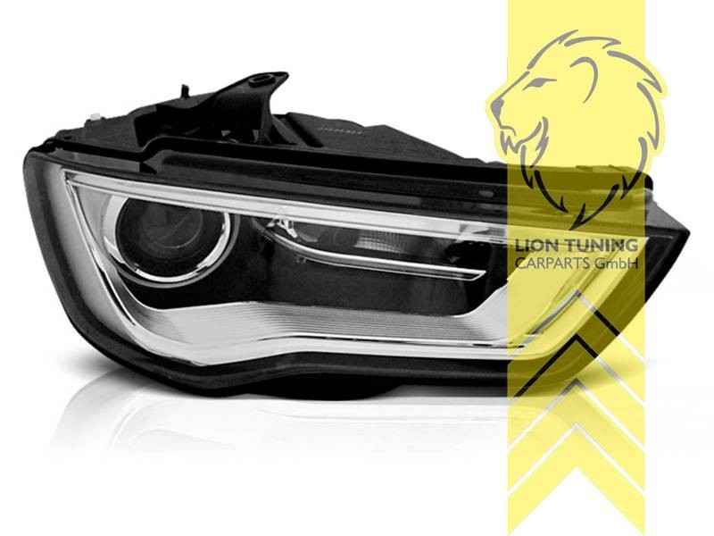 LTG Pair LED DRL Headlights Audi A3 8V black 8V7 8VS 8VA 12-16 LHD