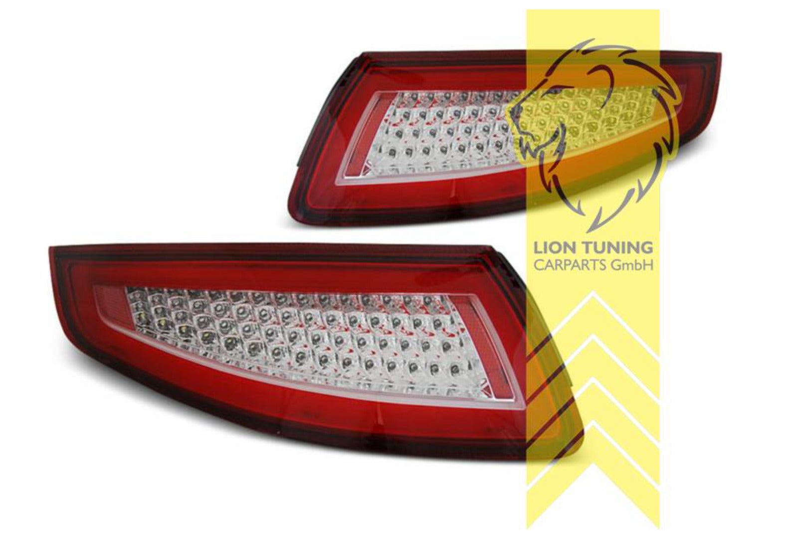 LT Pair LED DRL Lightbar Rear Tail Lights Porsche 911 997 red white
