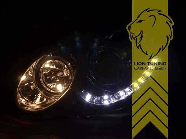 LTG Pair LED DRL Headlights Mercedes CLK C209 A209 02-10 Coupe Cabrio Chrome LHD