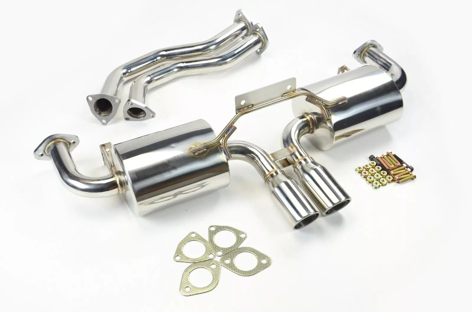 Aftermarket Porsche Boxster / Cayman S 986 / 987 2.7 3.2 S Stainless Steel Dual Exit Sports Exhaust System