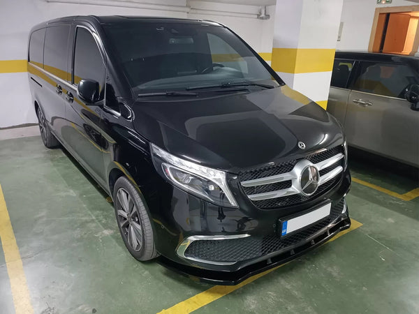 Motordrome Design Front Bumper Lower Splitter Mercedes V-Class W447 Facelift 19+