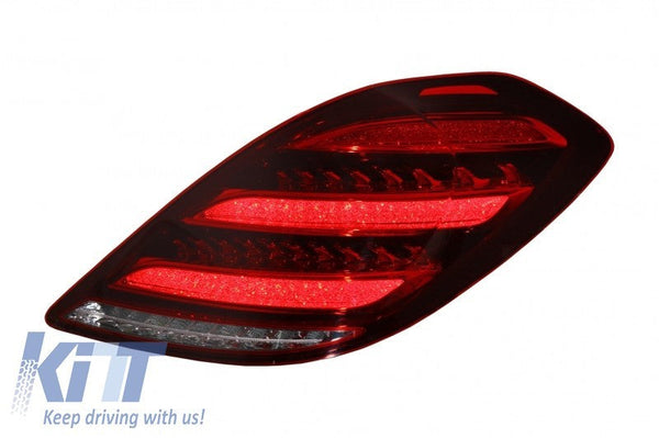 KT Pair LED Sequential Rear Lights Tail Lamps Mercedes S-Class W222 13-17 LHD