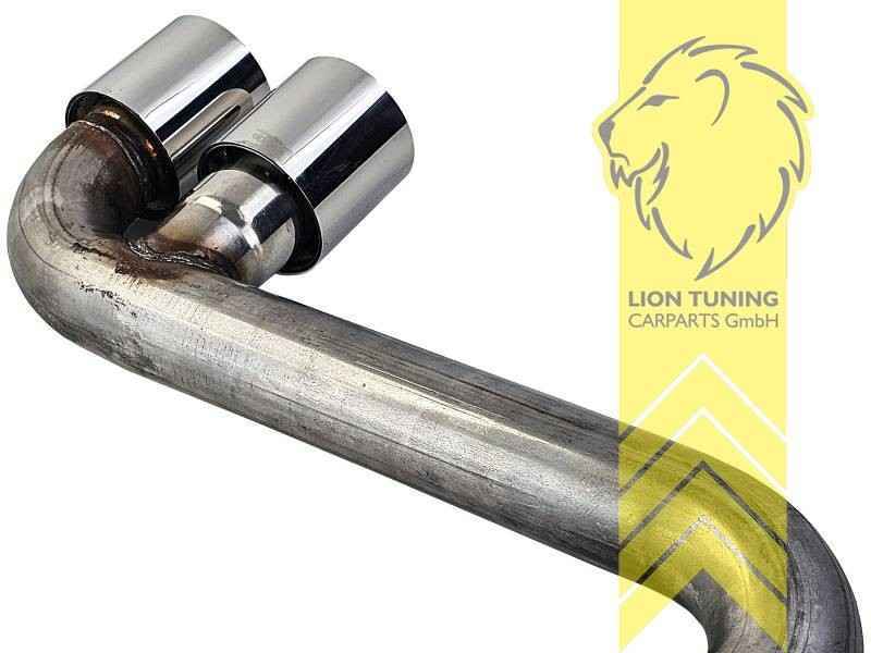 LTG Stainless steel exhaust tailpipe Twin Pipe Mini Cooper S JCW F56 F57 14-18