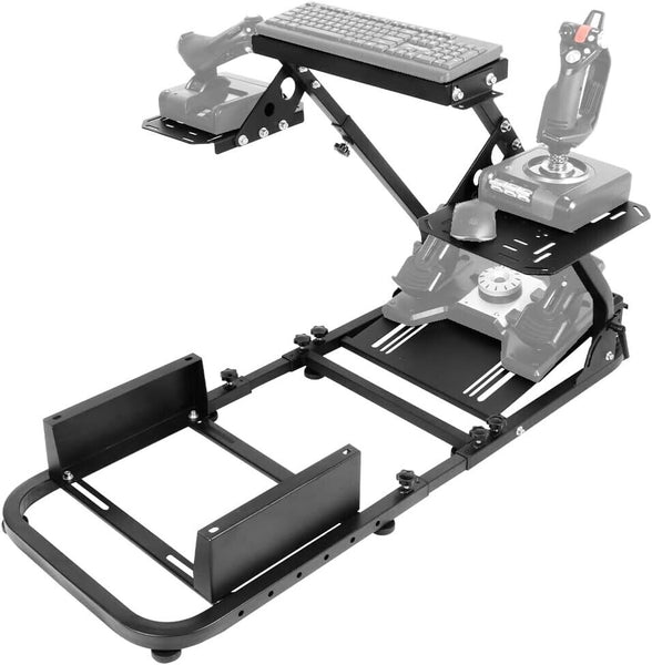 DD Plane Game Flight Sim Simulator Cockpit Frame Rig for Seat Wheel Pedals Xbox PS PC Console F1 with seat mount