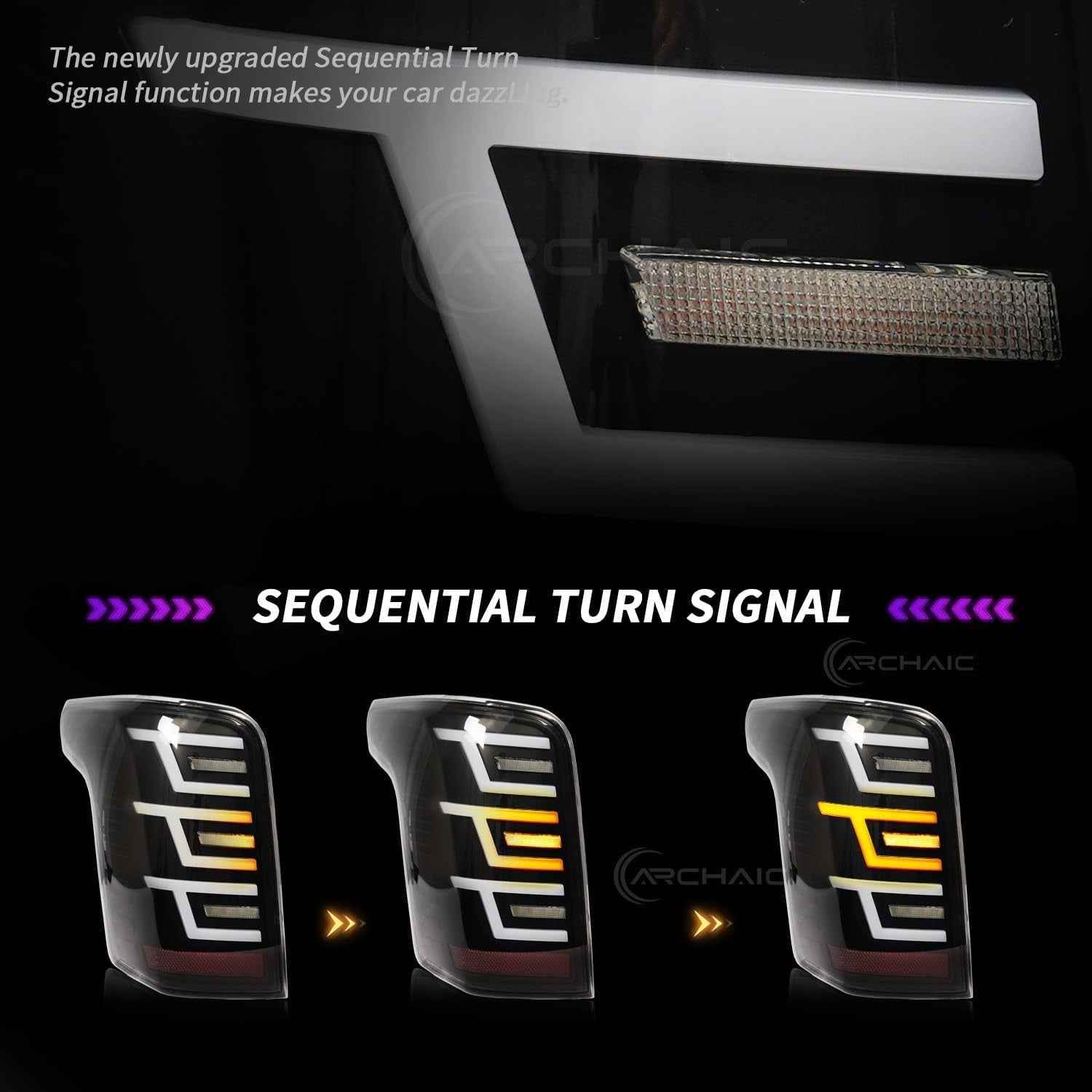 AC Pair Seq LED DRL Rear lights Tail Lamps Mitsubishi L200 Pickup Triton 05-14