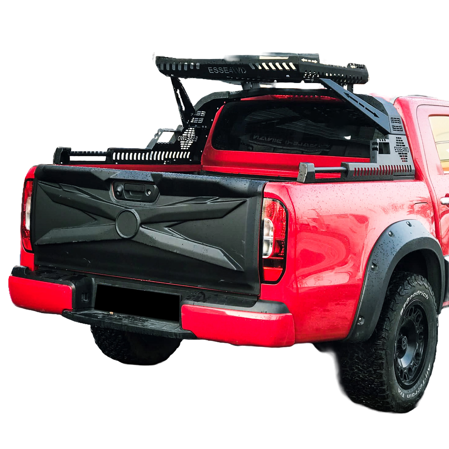 OW  Tailgate Cover Panel Armour MERCEDES X Class W470 17+ Body Matte Black