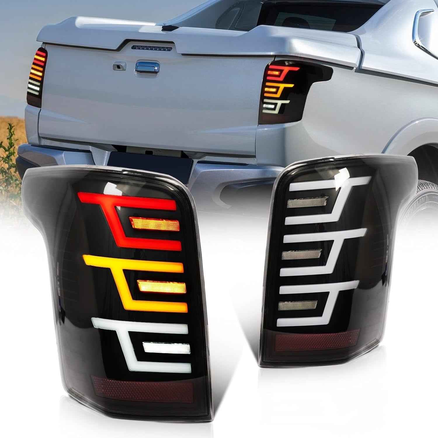 AC Pair Seq LED DRL Rear lights Tail Lamps Mitsubishi L200 Pickup Triton 05-14