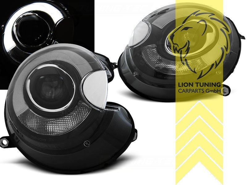 LT LED DRL Lightbar Halo Ring Headlights Mini Cooper JCW Mini One R56 R57 LHD