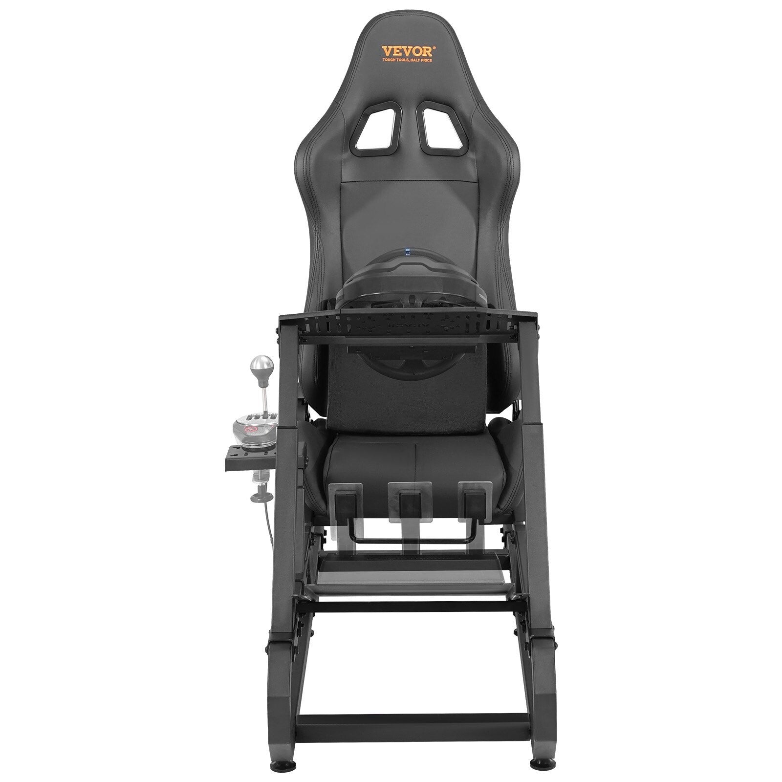 VVR Driving Game Sim Racing Frame Rig + Bucket Seat for Wheel Pedals Xbox PS PC