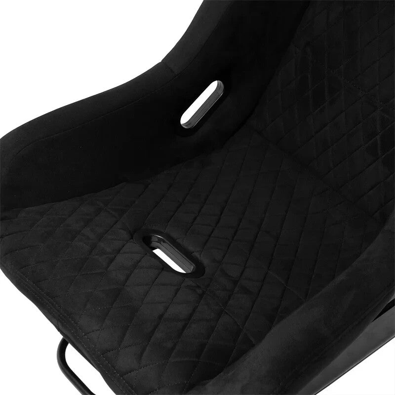 UK ATS x1 Individual Luxe Universal Sports Bucket Seat Black Diamond Stitch Alcantara