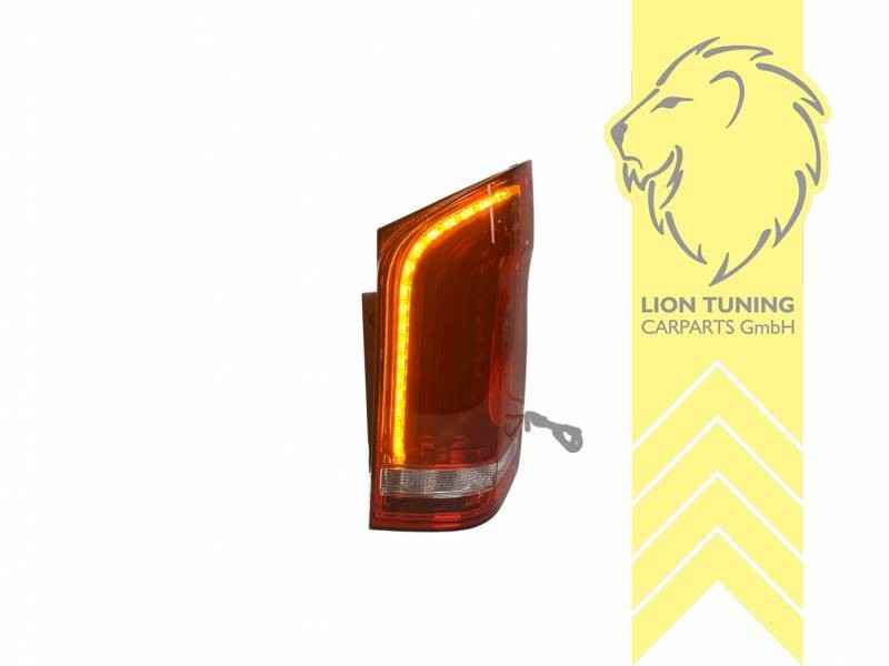 LT Pair LED DRL Rear lights Light Bar Mercedes VITO V-Class Van Bus W447 Red LHD