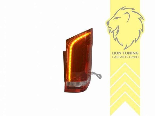 LT Pair LED DRL Rear lights Light Bar Mercedes VITO V-Class Van Bus W447 Red LHD