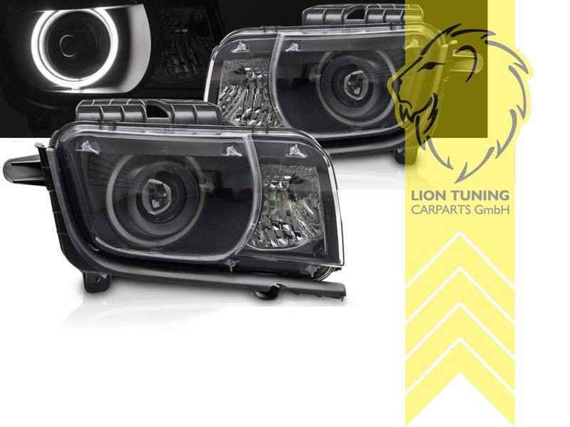 LTG LED Halo Ring DRL Headlights Chevrolet Camaro 5 09-13 EXPORT ONLY