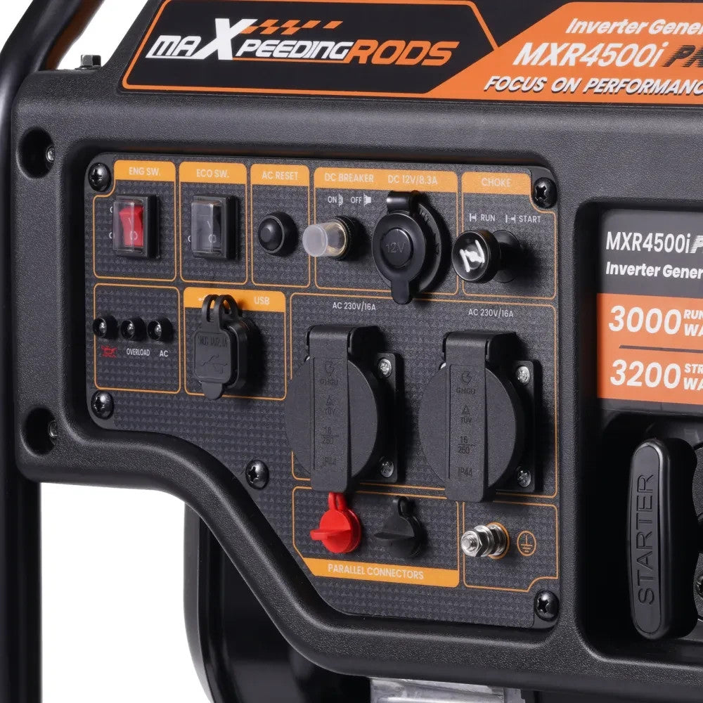 MXPR Portable Inverter Generator U Lightweight Silent Suitcase 4 Stroke Engine