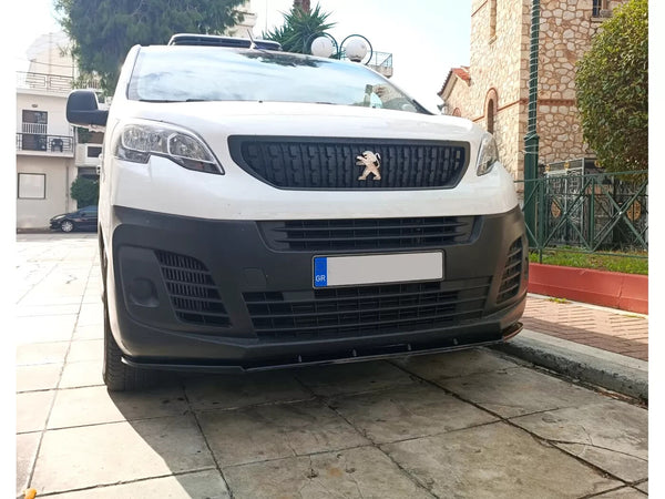 Motordrome Front Bumper Lower Splitter Peugeot Traveller Mk3 2016+ Gloss Black