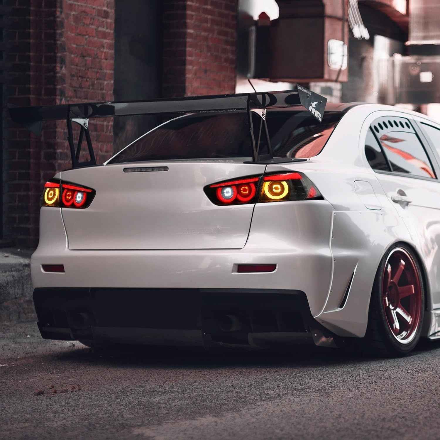 AC Pair Seq LED DRL Rear lights Tail Lamps Mitsubishi Lancer & EVO X 08-20
