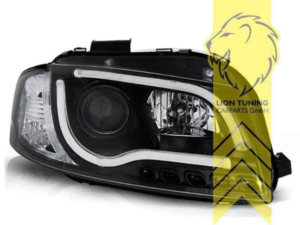 LTG Pair LED DRL Lightbar Headlights Audi A3 8P 8PA Facelift 03-08 Black LHD