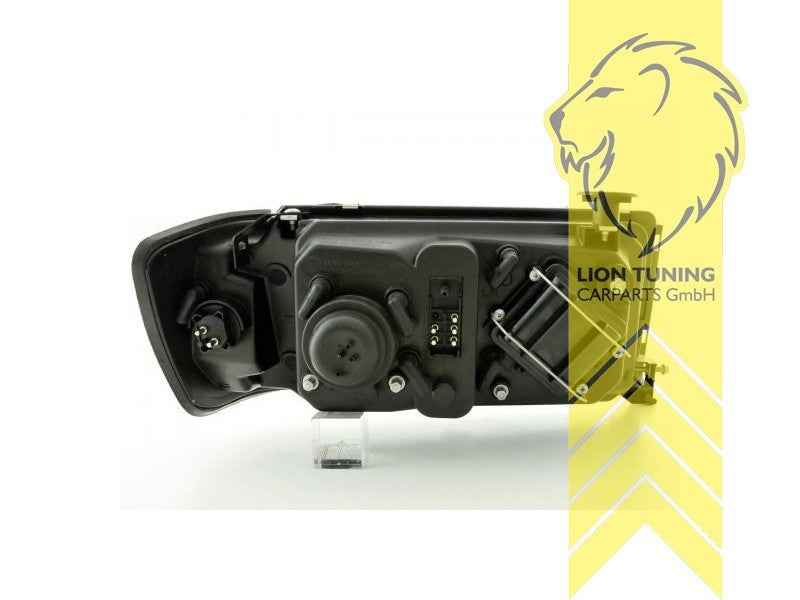 LTG Aftermarket LED DRL Headlights W124 S124 C124 A124 E-Class 84-93 black LHD