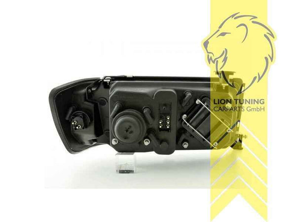 LTG Aftermarket LED DRL Headlights W124 S124 C124 A124 E-Class 84-93 black LHD