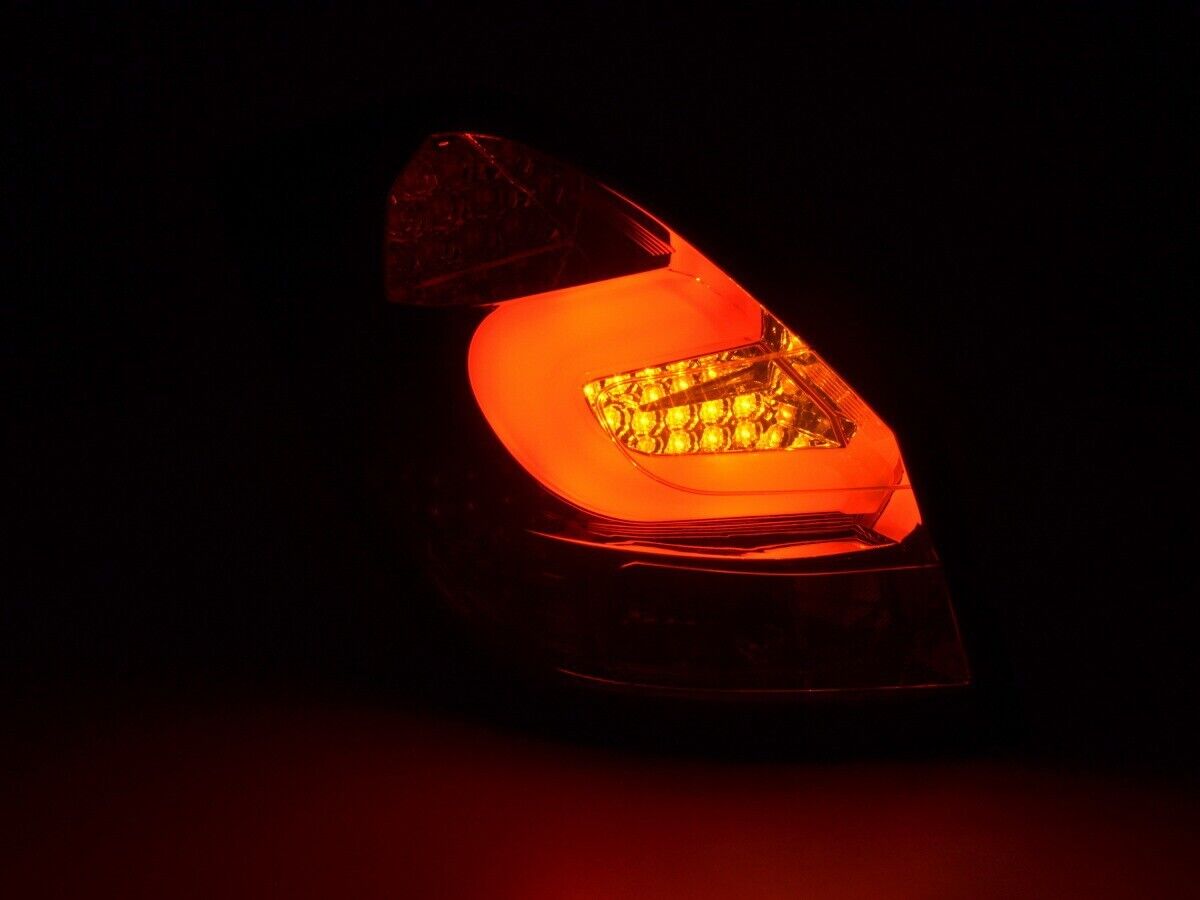 FK Pair LED REAR LIGHTS Lightbar Black Smoke Skoda Fabia 5dr 07+ 2 MK2 5J 5Y LHD