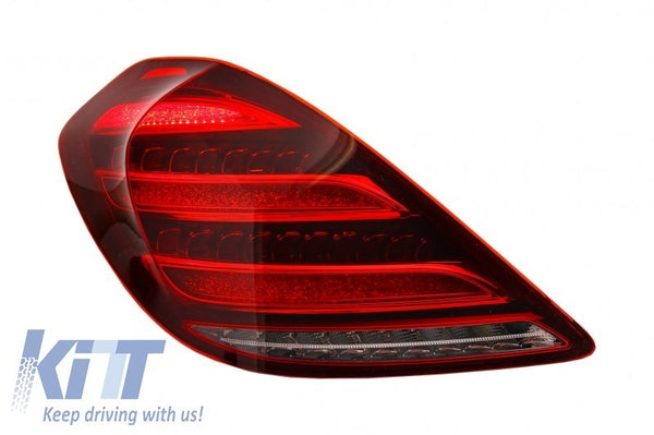 KT Pair LED Sequential Rear Lights Tail Lamps Mercedes S-Class W222 13-17 LHD
