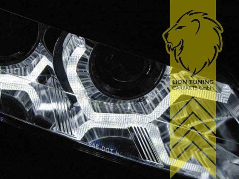 LTG Pair LED DRL Dyna Headlights BMW Z4 E89 Roadster Coupe Black Xenon HID LHD