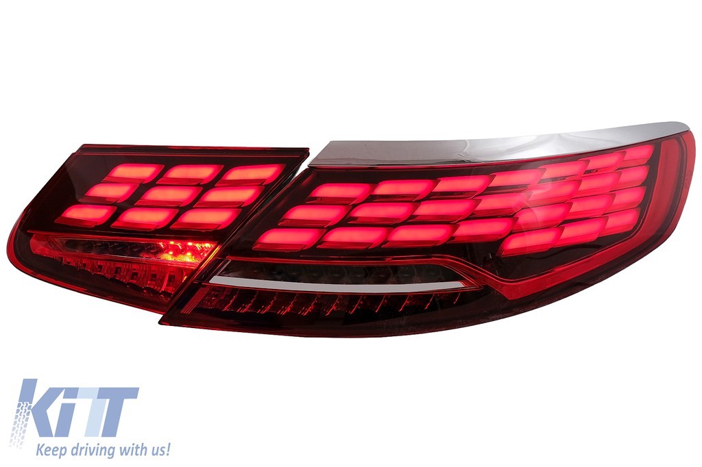 KT Pair LED Rear Lights Merc S-Class Coupe C217 Cabrio A217 15-17 S63 S65 LHD